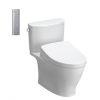 Bàn cầu 2 khối nắp điện tử Washlet Toto CS767CRW12 (CS767CW12)