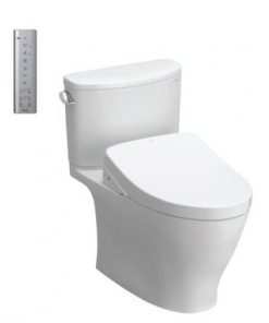 Bàn cầu 2 khối nắp điện tử Washlet Toto CS767CRW12 (CS767CW12)