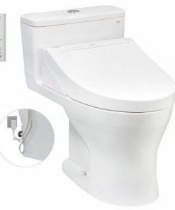 Bàn cầu 1 khối nắp điện tử TOTO MS855DW14