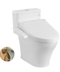 Bồn cầu một khối MS857CDW16 kèm nắp rửa điện tử WASHLET dòng C2 – TCF23410AAA