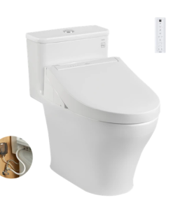 Bồn cầu một khối MS857DW14 kèm nắp rửa điện tử WASHLET dòng C5 – TCF24410AAA