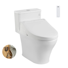 Bồn cầu một khối MS857DW14 kèm nắp rửa điện tử WASHLET dòng C5 – TCF24410AAA