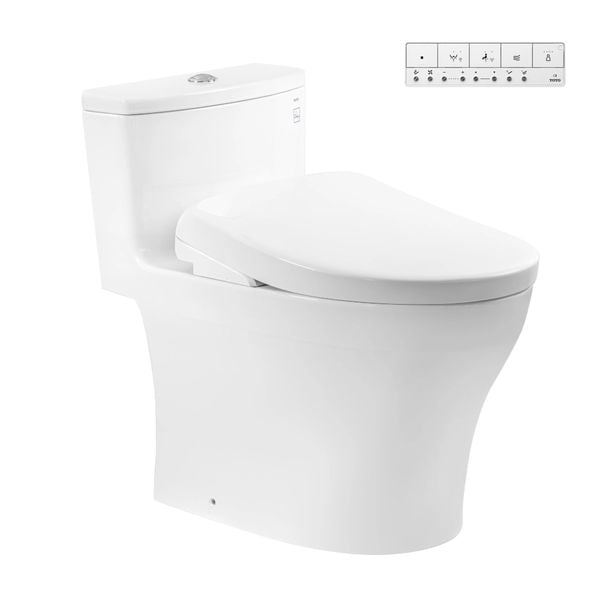 Bồn Cầu Điện Tử TOTO MS885CDW23 Nắp Rửa Washlet TCF47360GAA S7 Giấu Dây